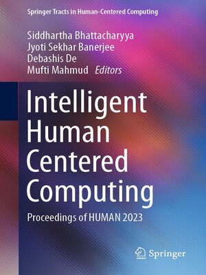 cover image of Intelligent Human Centered Computing